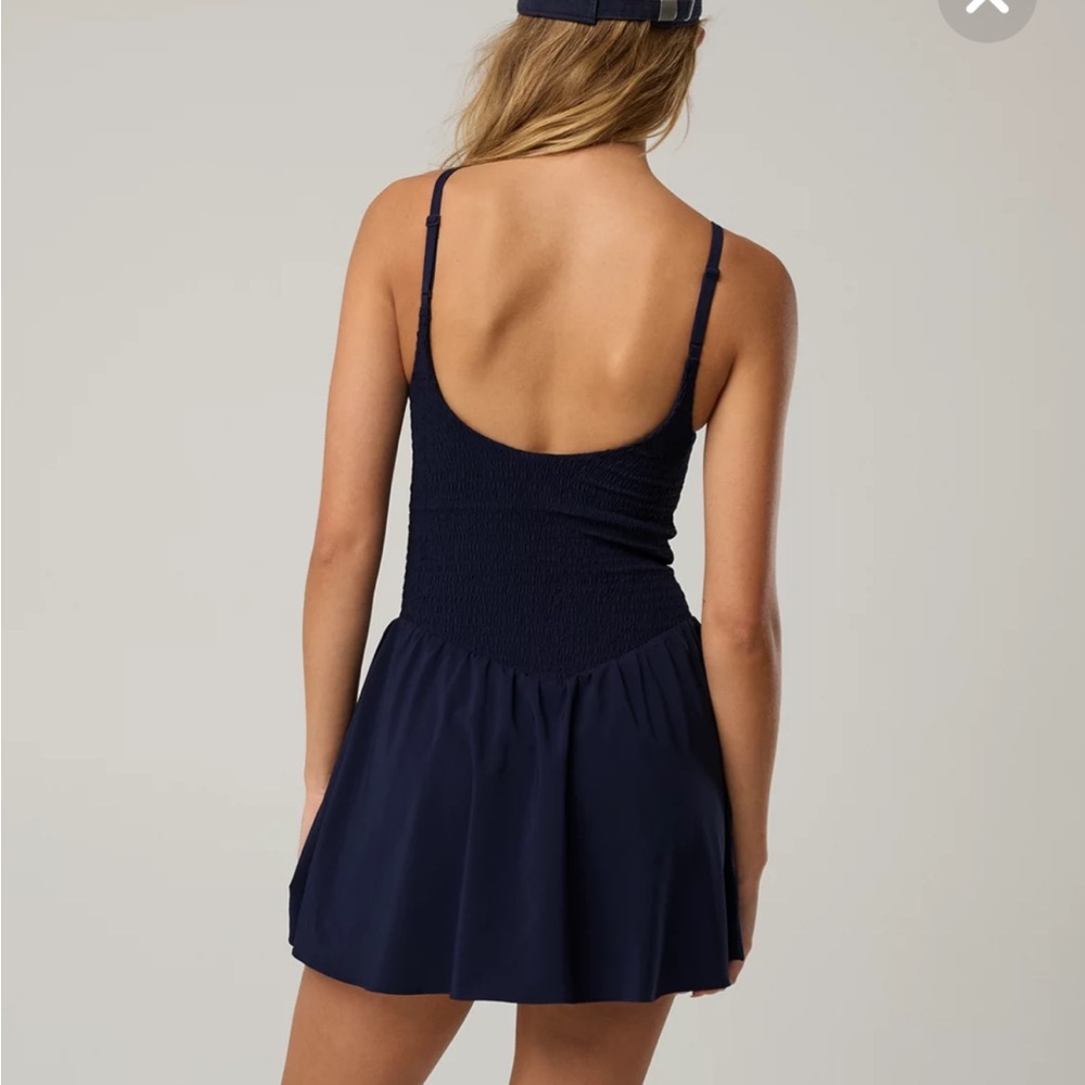 NWT OFFLINE By Aerie Real Me Smocked Flowy Dress - Picture 3 of 7